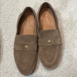 Tory Burch Tan Loafers Slip-On Shoes